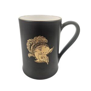 Lancaster and Sandland Mug Hanley Black Ceramic Gold Spartan Helmet 1206 England